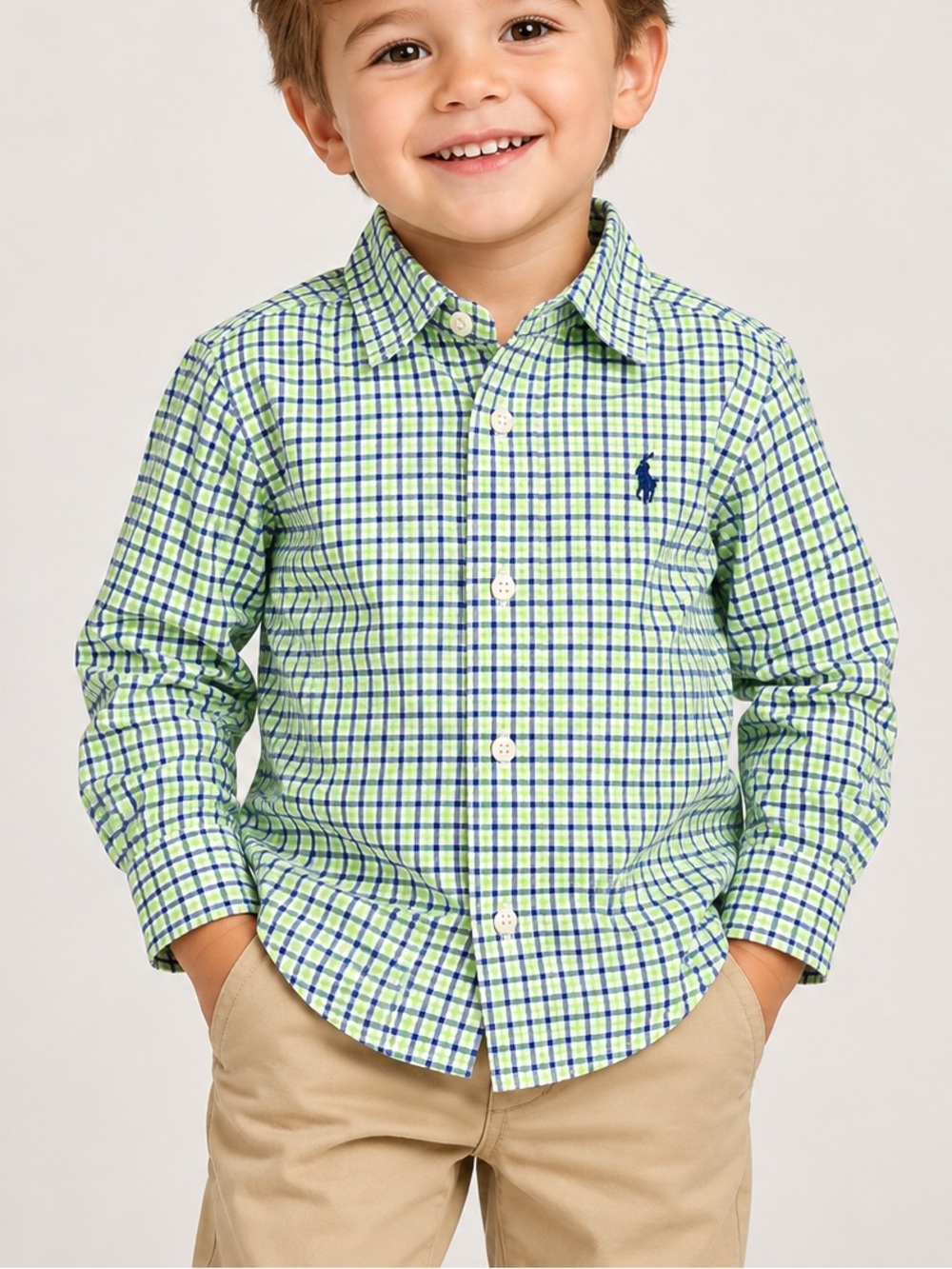 Polo Ralph Lauren Toddler 3T Plaid Shirt Preppy Classic Fall Style
